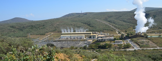 Olkaria Geothermal power plant in Kenya